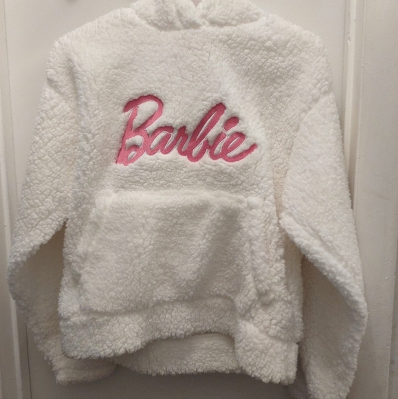 Barbie Sherpa Hoodie/Shorts Set Forever 21 - Picture 3 of 7